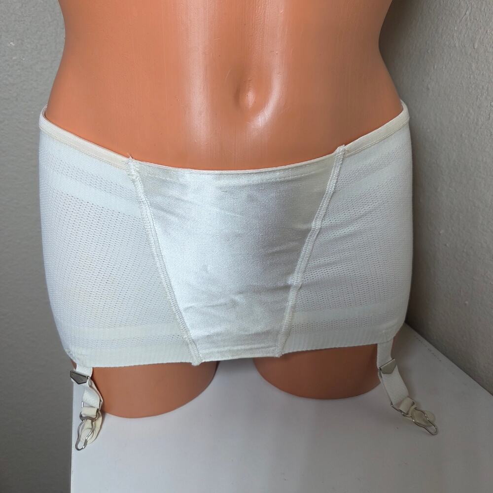 Vintage 1950's-1960's Vassarette Open-Bottom Girdle with Metal Garter Belts - XL